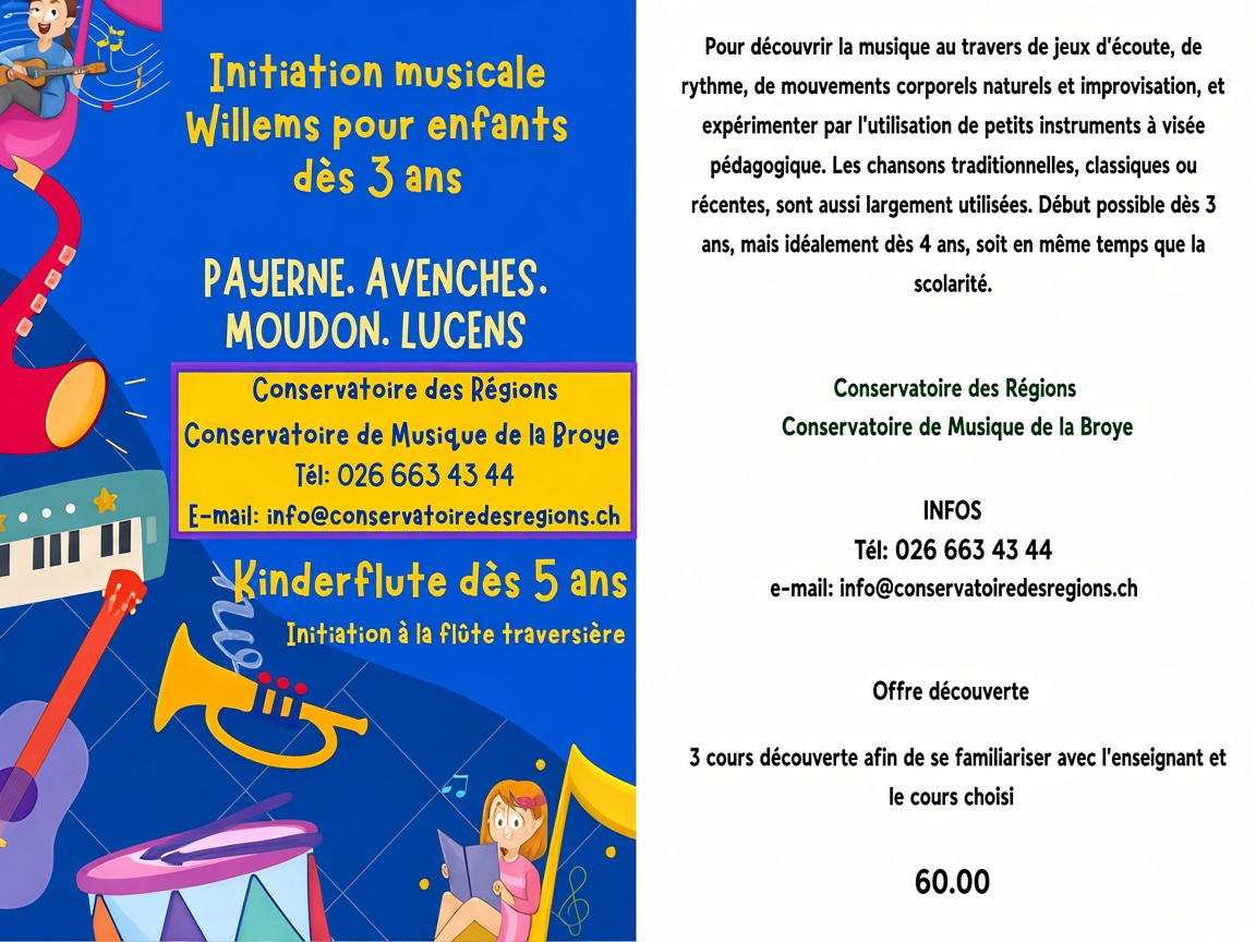 Initiation musicale Willems et Kinderflute